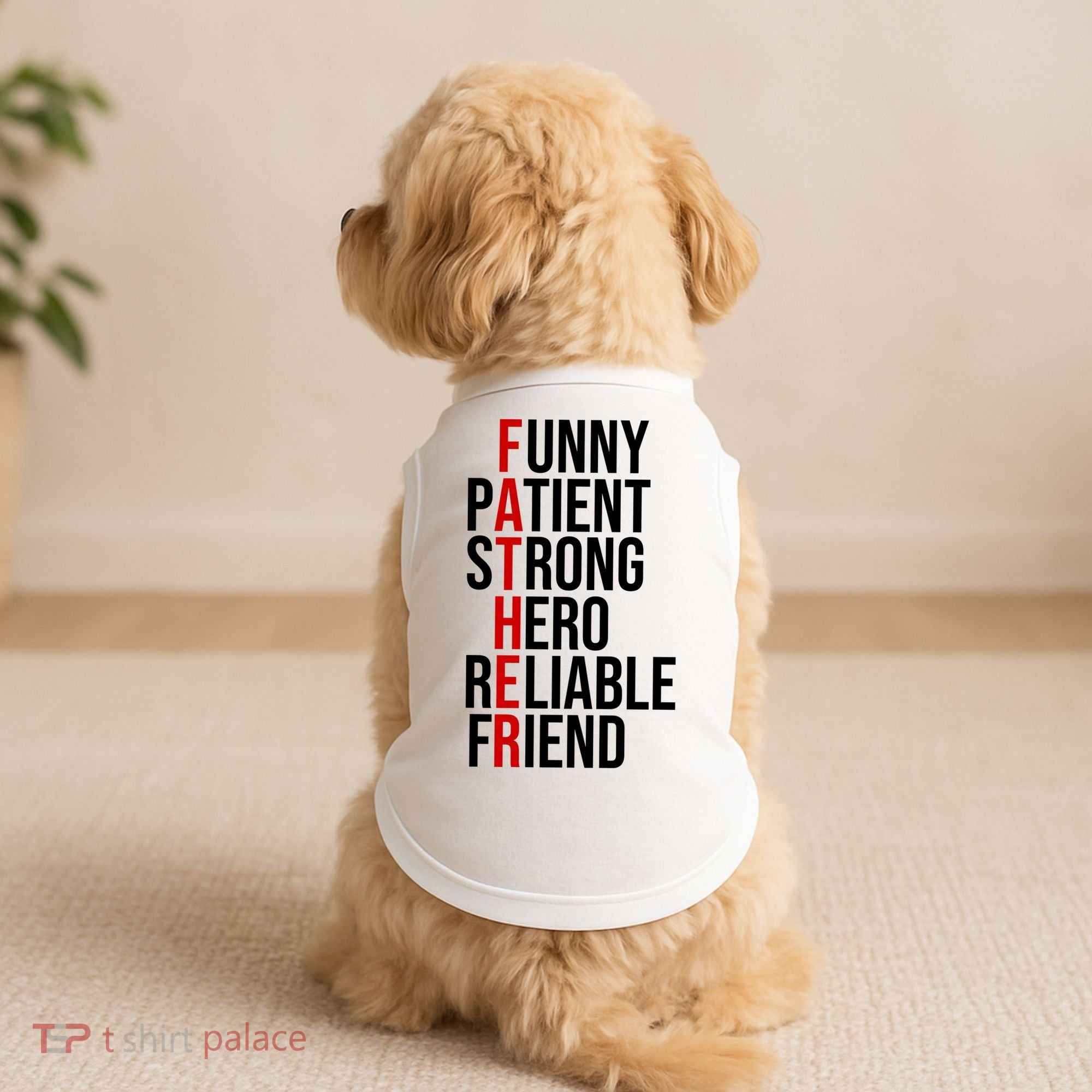 Father Patient Strong Hero Definition Dad Gift Doggie Tank