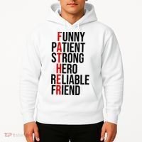 Father Patient Strong Hero Definition Dad Gift Hoodie thumb 2