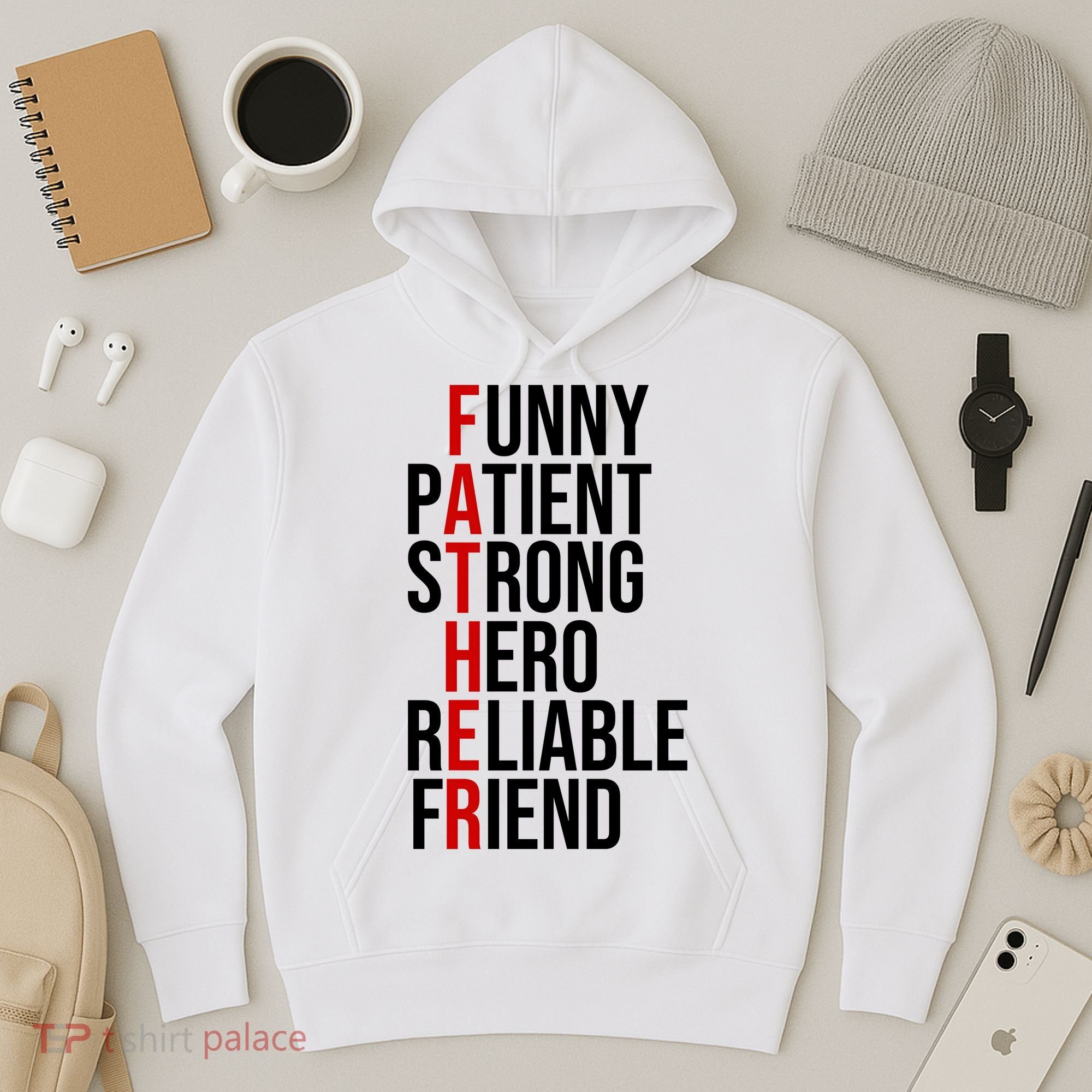 Father Patient Strong Hero Definition Dad Gift Hoodie