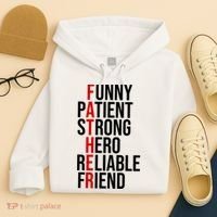 Father Patient Strong Hero Definition Dad Gift Hoodie thumb 4