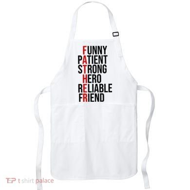 Father Patient Strong Hero Definition Dad Gift Apron