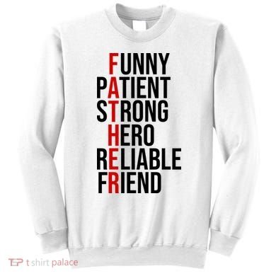 Father Patient Strong Hero Definition Dad Gift Sweatshirt