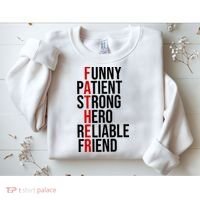 Father Patient Strong Hero Definition Dad Gift Sweatshirt thumb 2