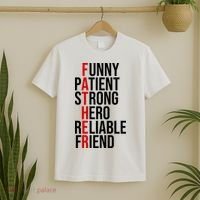 Father Patient Strong Hero Definition Dad Gift T-Shirt thumb 2