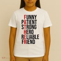Father Patient Strong Hero Definition Dad Gift T-Shirt thumb 4