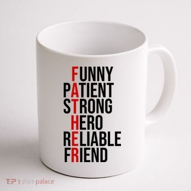 Father Patient Strong Hero Definition Dad Gift Coffee Mug back