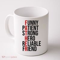 Father Patient Strong Hero Definition Dad Gift Coffee Mug thumb 0