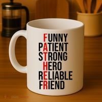 Father Patient Strong Hero Definition Dad Gift Coffee Mug thumb 4