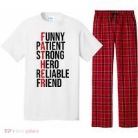 Father Patient Strong Hero Definition Dad Gift Pajama Set thumb 0
