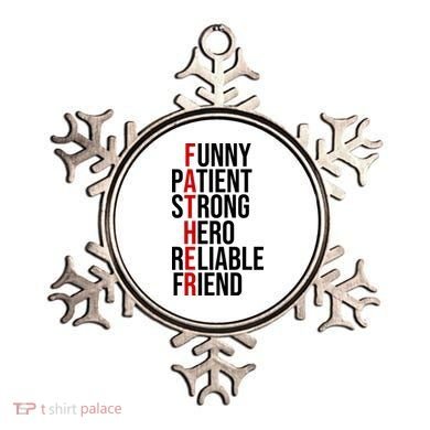 Father Patient Strong Hero Definition Dad Gift Ornament