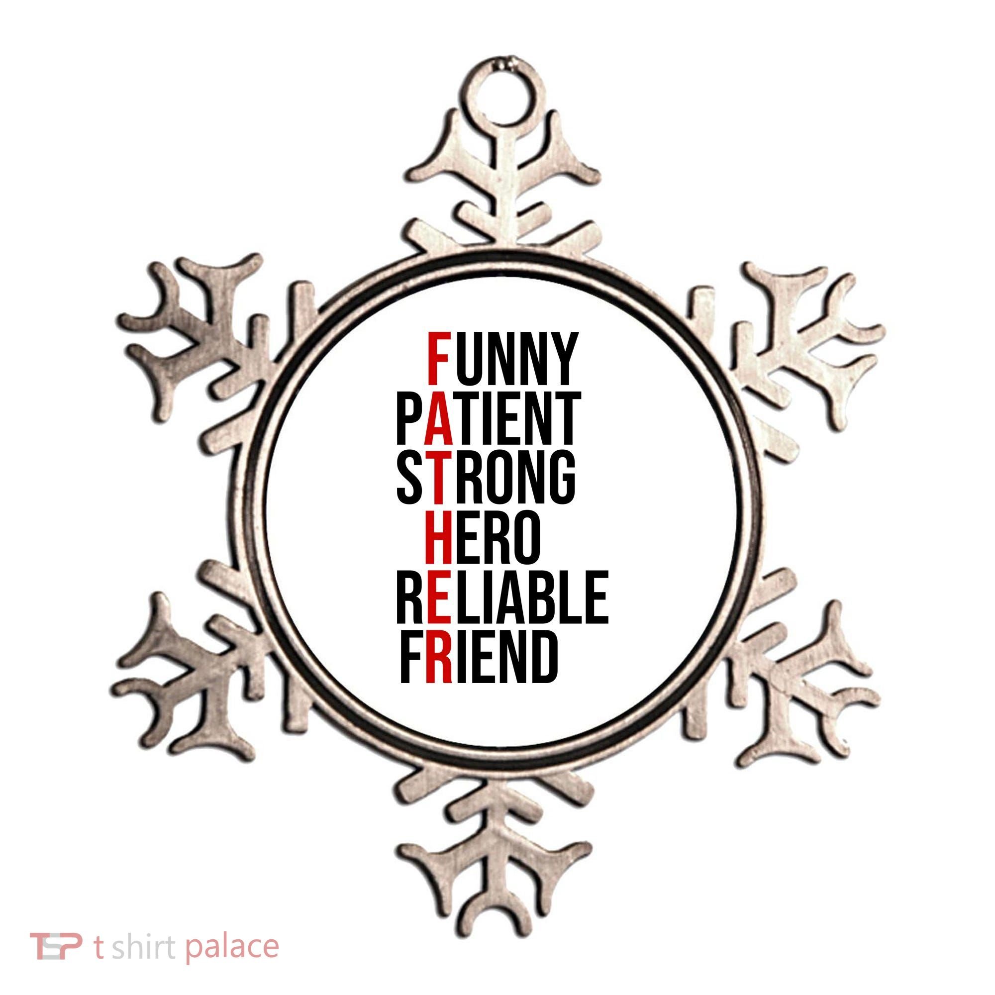 Father Patient Strong Hero Definition Dad Gift Ornament
