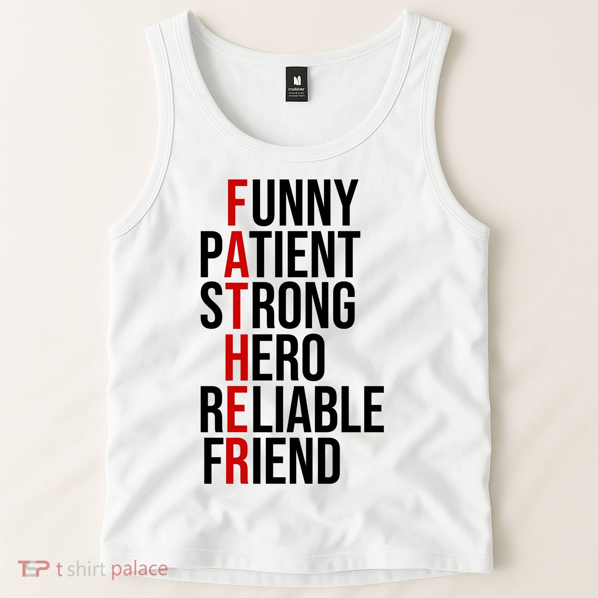 Father Patient Strong Hero Definition Dad Gift Tank Top