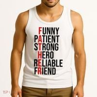 Father Patient Strong Hero Definition Dad Gift Tank Top thumb 3