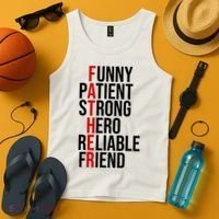 Father Patient Strong Hero Definition Dad Gift Tank Top thumb 4