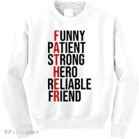 Father Patient Strong Hero Definition Dad Gift Kids Sweatshirt thumb 0