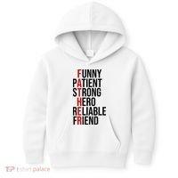 Father Patient Strong Hero Definition Dad Gift Kids Hoodie thumb 0