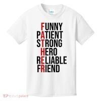 Father Patient Strong Hero Definition Dad Gift Kids T-Shirt thumb 0