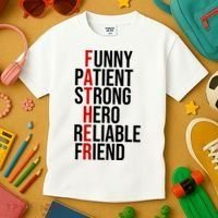 Father Patient Strong Hero Definition Dad Gift Kids T-Shirt thumb 3