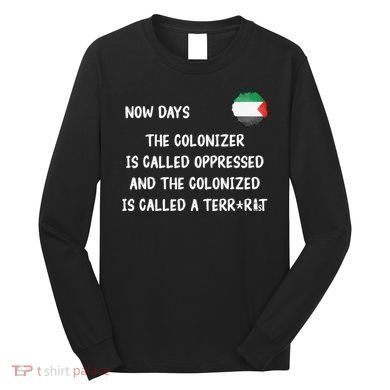Free Palestine Support Middle East Peace Long Sleeve Shirt
