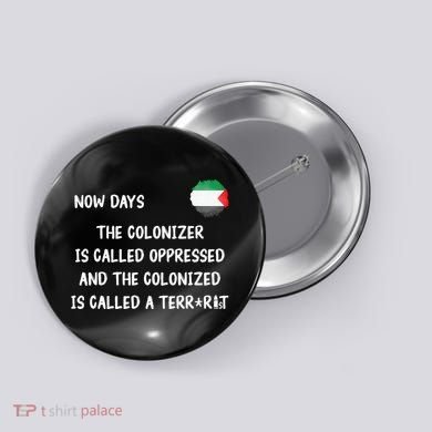 Free Palestine Support Middle East Peace Button