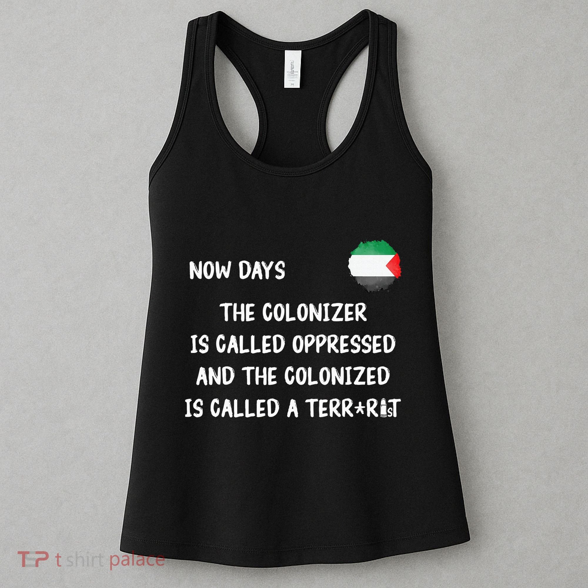 Free Palestine Support Middle East Peace Women's Tank Top