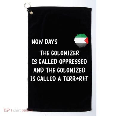 Free Palestine Support Middle East Peace Golf Towel