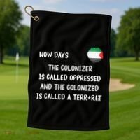 Free Palestine Support Middle East Peace Golf Towel thumb 1