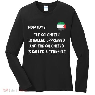 Free Palestine Support Middle East Peace Women's Long Sleeve Shirt