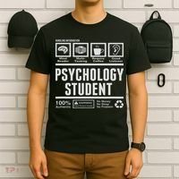 Funny Psychology Student Handling Information T-Shirt thumb 6