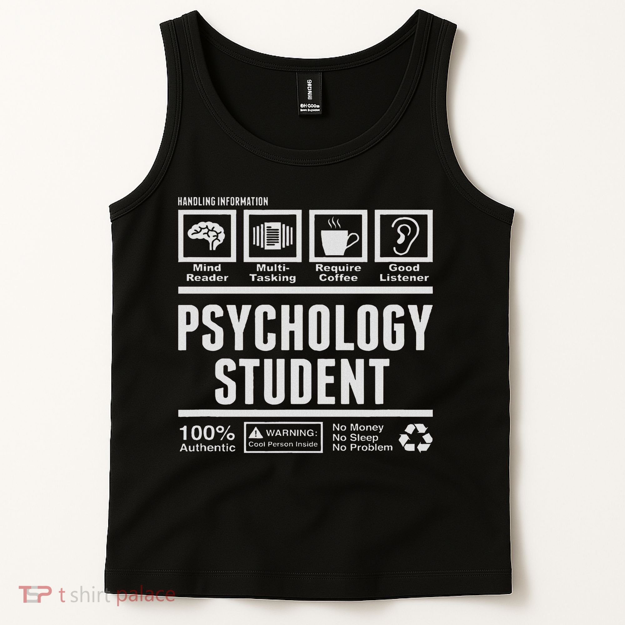 Funny Psychology Student Handling Information Tank Top