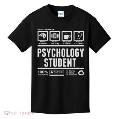 Funny Psychology Student Handling Information Kids T-Shirt