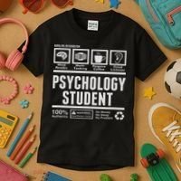 Funny Psychology Student Handling Information Kids T-Shirt thumb 3