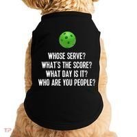Funny Pickleball Shirt Whose Serve League Pickleball Team TShirt Doggie Tank thumb 0