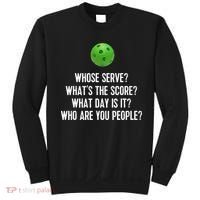 Funny Pickleball Shirt Whose Serve League Pickleball Team TShirt Sweatshirt thumb 0