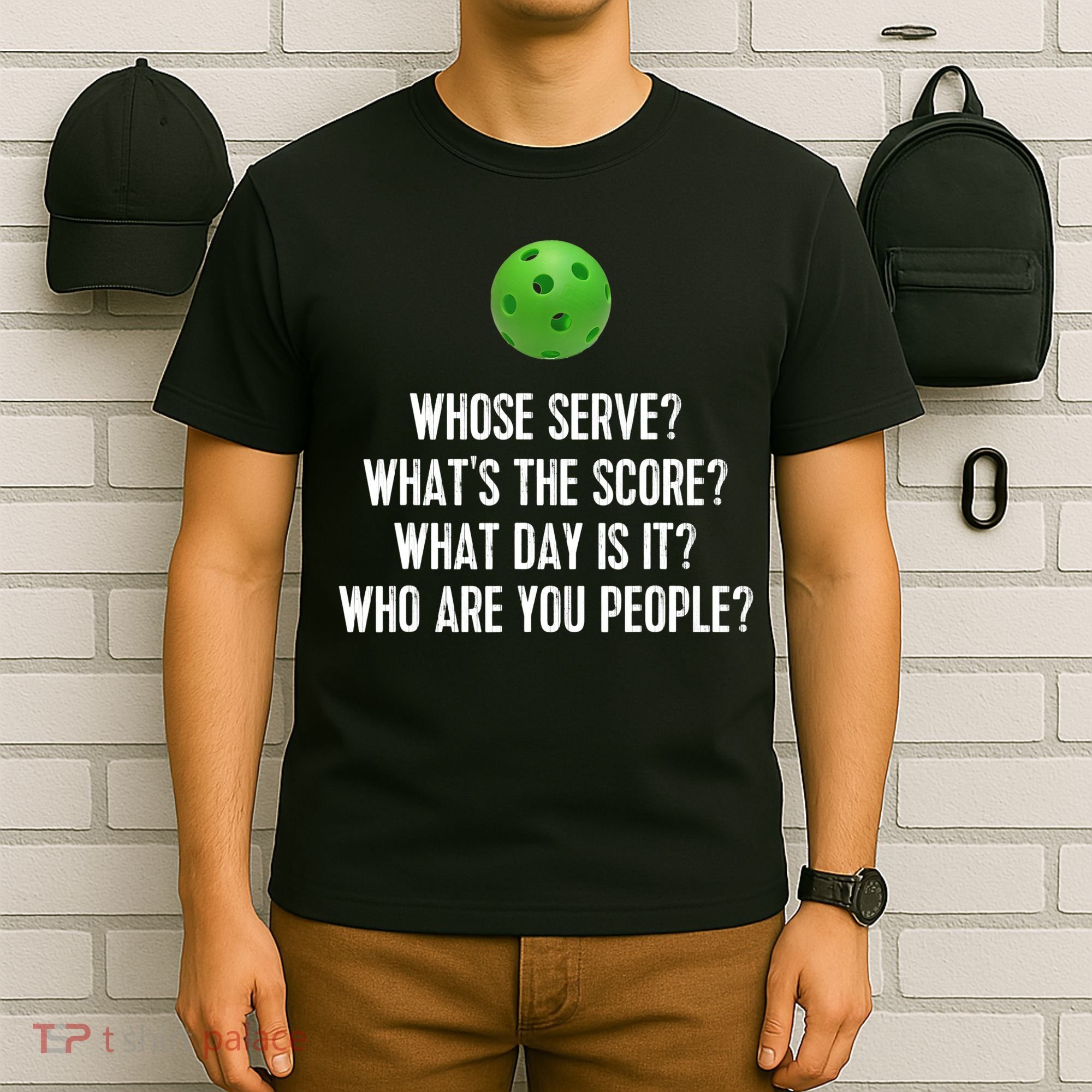 Funny Pickleball Shirt Whose Serve League Pickleball Team TShirt T-Shirt