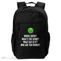Funny Pickleball Shirt Whose Serve League Pickleball Team TShirt Backpack thumb 0