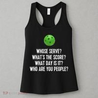 Funny Pickleball Shirt Whose Serve League Pickleball Team TShirt Women's Tank Top thumb 3