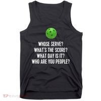 Funny Pickleball Shirt Whose Serve League Pickleball Team TShirt Tank Top thumb 0