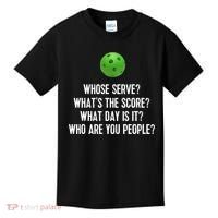 Funny Pickleball Shirt Whose Serve League Pickleball Team TShirt Kids T-Shirt thumb 0