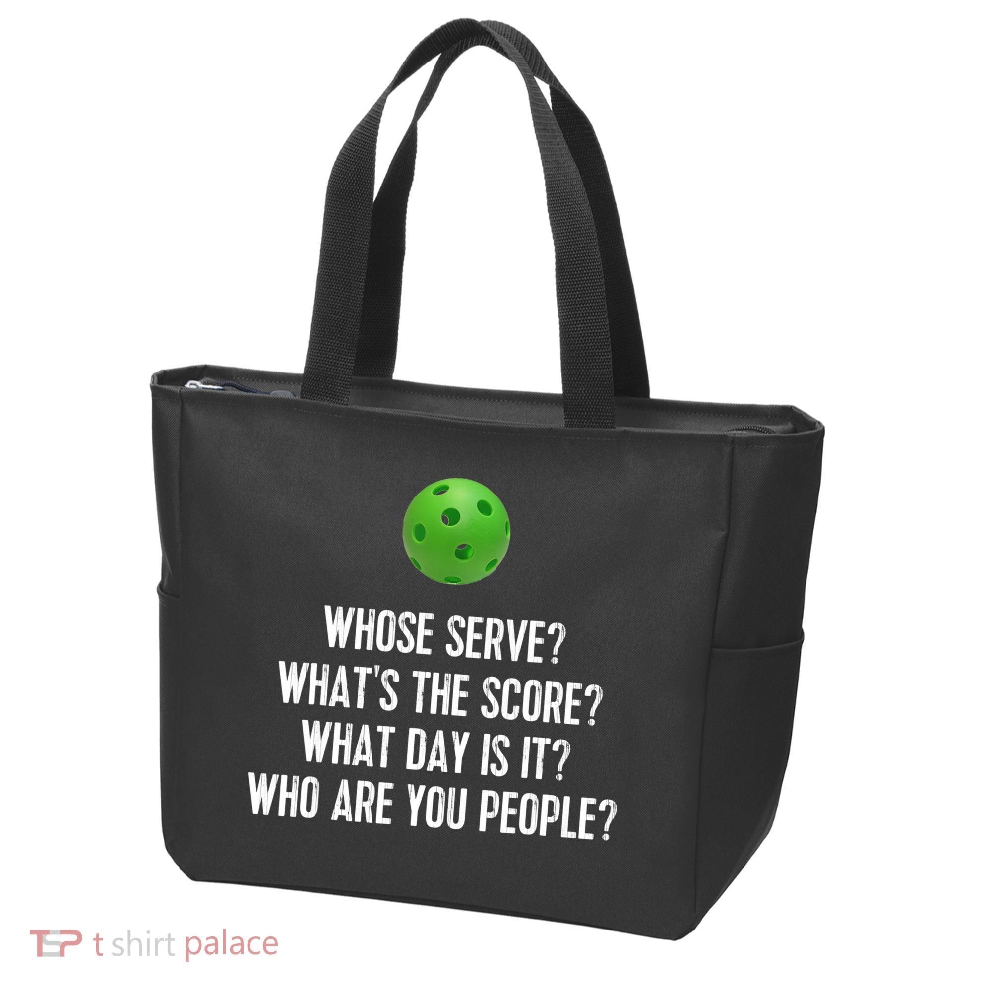 Funny Pickleball Shirt Whose Serve League Pickleball Team TShirt Tote Bag