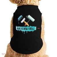 Funny Painter Saying Paint Roller And Brush This Is How I Roll Cool Gift Doggie Tank thumb 0