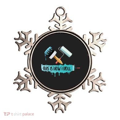 Funny Painter Saying Paint Roller And Brush This Is How I Roll Cool Gift Ornament