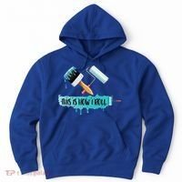 Funny Painter Saying Paint Roller And Brush This Is How I Roll Cool Gift Hoodie thumb 0
