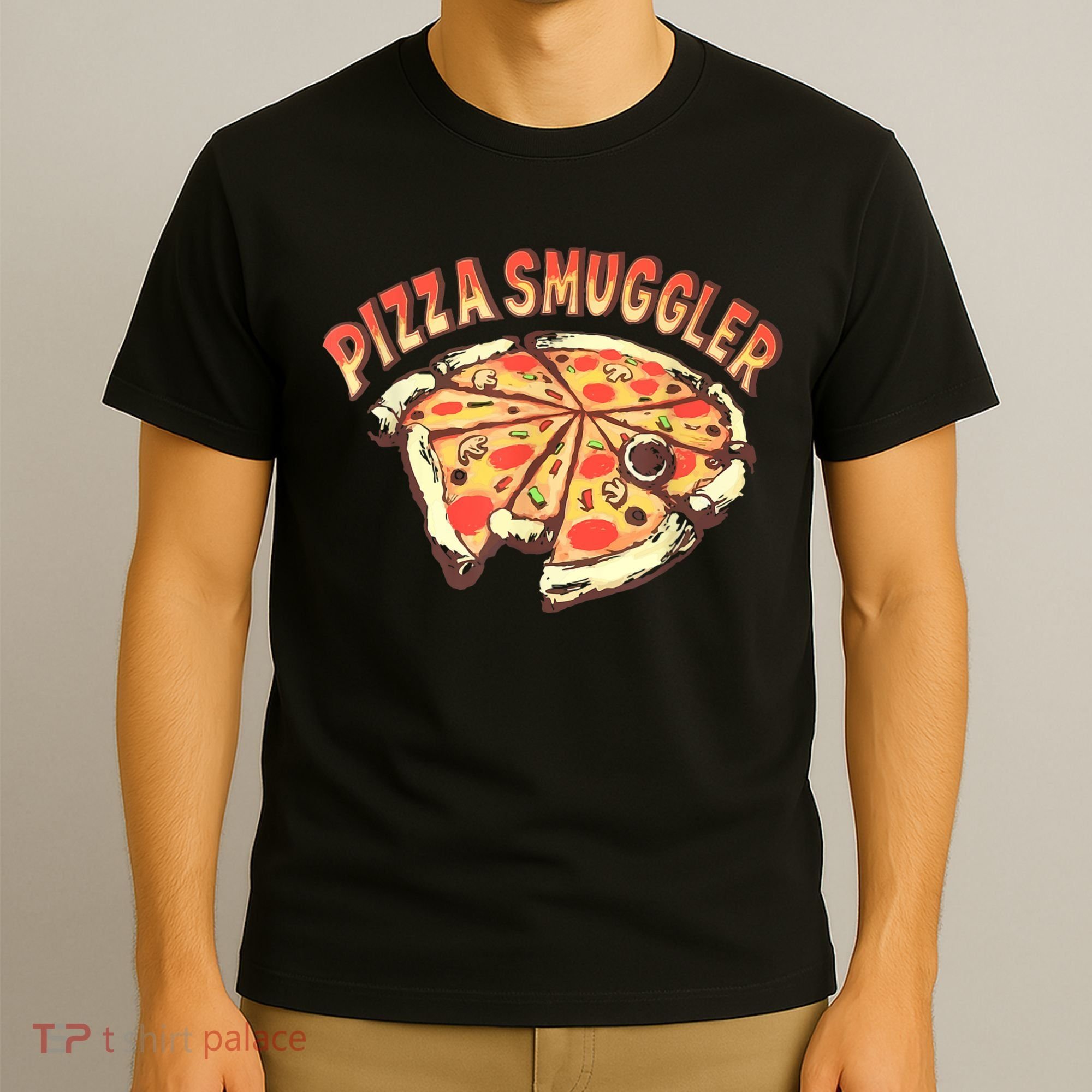 Funny Pizza Smuggler Gift For Pizza Lovers T-Shirt