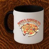 Funny Pizza Smuggler Gift For Pizza Lovers Coffee Mug thumb 2