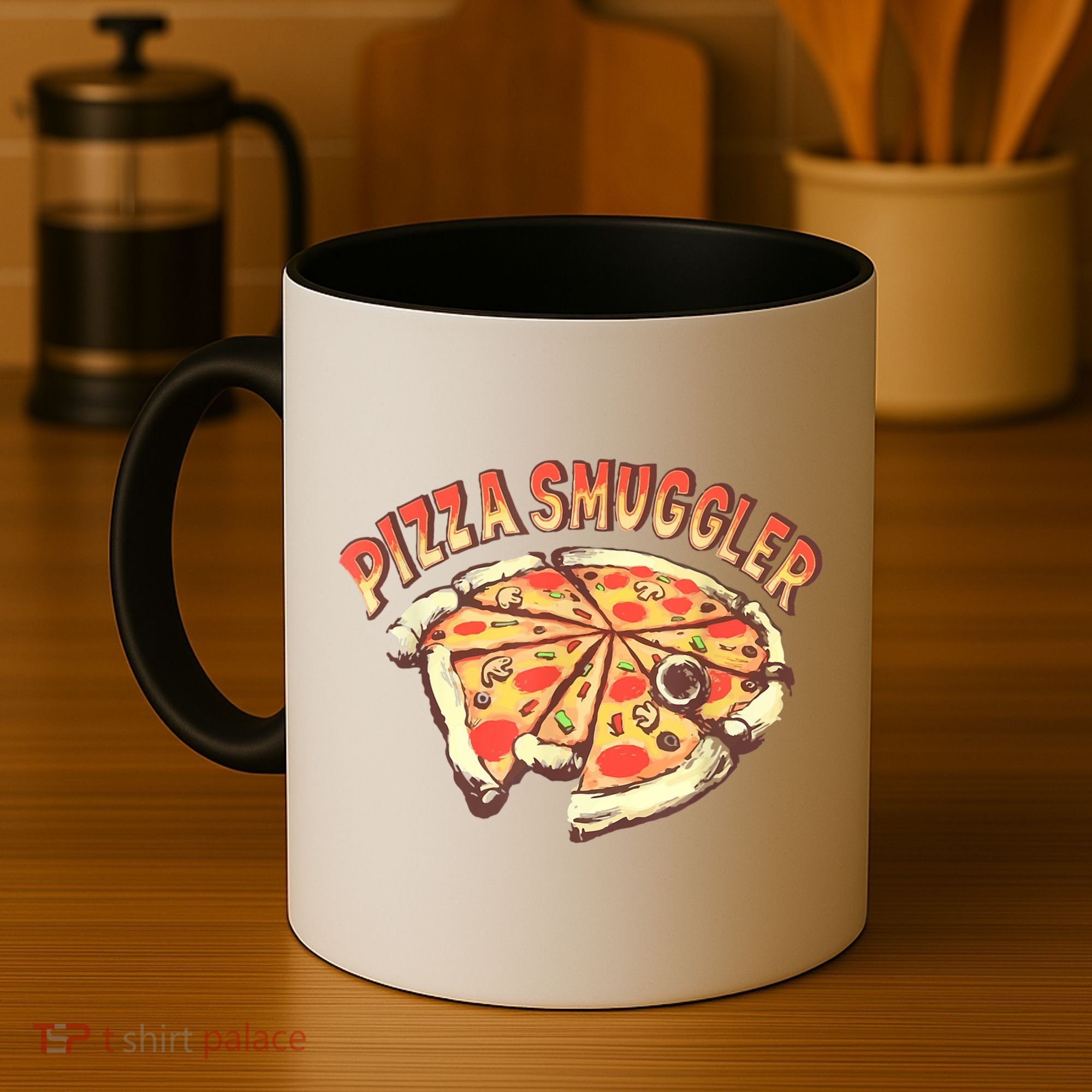 Funny Pizza Smuggler Gift For Pizza Lovers Coffee Mug