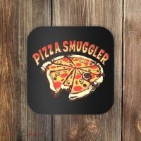 Funny Pizza Smuggler Gift For Pizza Lovers Coaster thumb 0