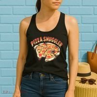 Funny Pizza Smuggler Gift For Pizza Lovers Women's Tank Top thumb 2