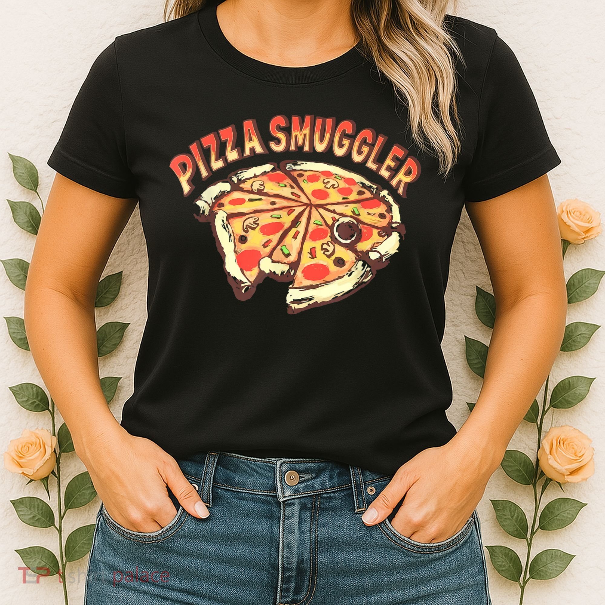 Funny Pizza Smuggler Gift For Pizza Lovers Women's T-Shirt