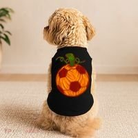 Funny Pumpkin Soccer Ball Halloween Doggie Tank thumb 2